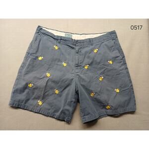 Cast Away Nantucket Island (44) Men's Blue Khaki Dress Casual Shorts